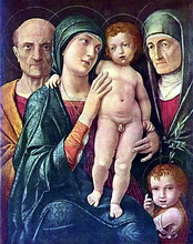 Андреа Мантенья. Святое семейство со Св. Елизаветой и младенцем Иоанном